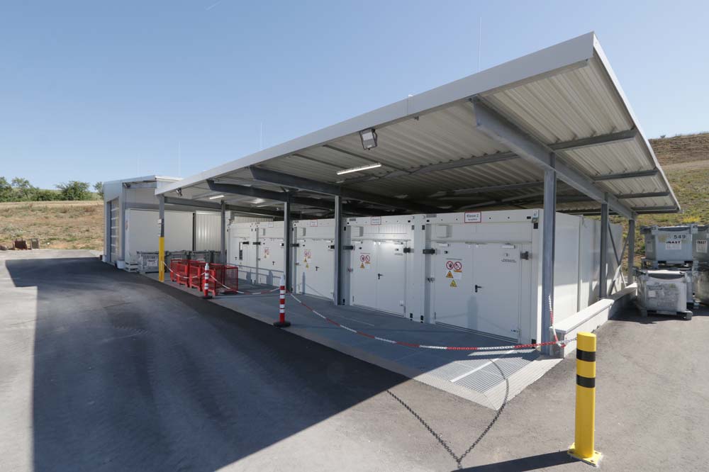 2022 komplett modernisiert – die Schadstoffannahmestelle im Entsorgungszentrum Sansenhecken 